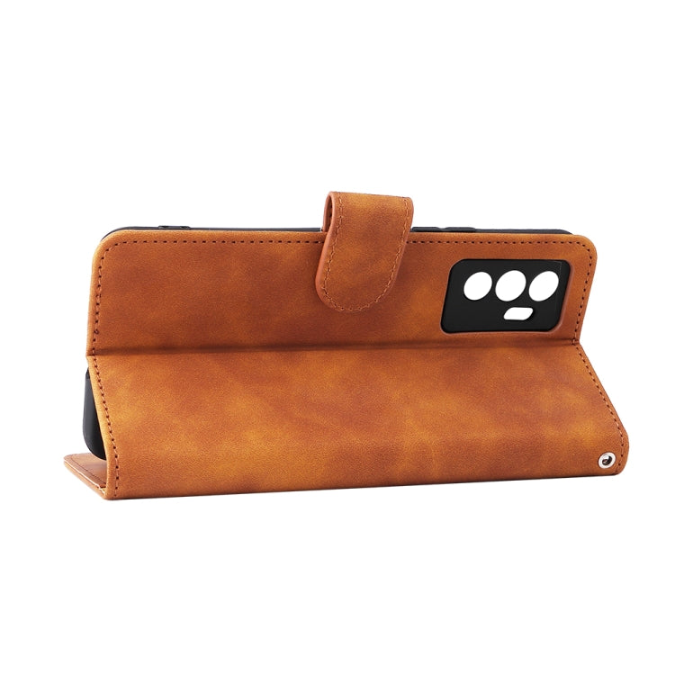 For vivo S10e / V23e Skin Feel Magnetic Buckle Calf Texture PU Phone Case