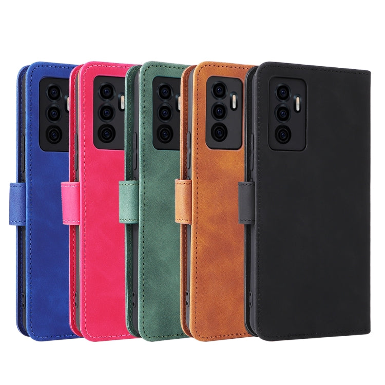 For vivo S10e / V23e Skin Feel Magnetic Buckle Calf Texture PU Phone Case