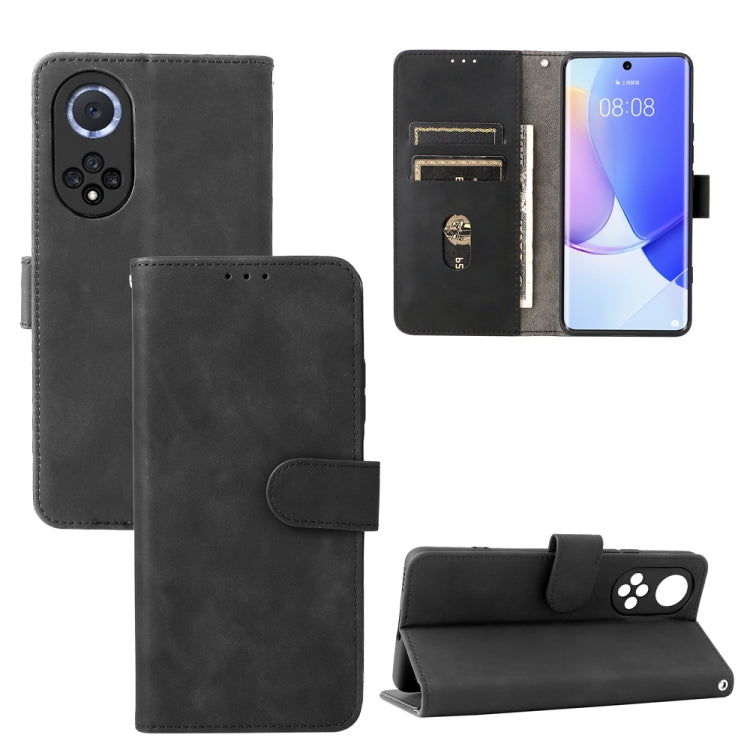 For Huawei nova 9 Skin Feel Magnetic Buckle Calf Texture PU Phone Case