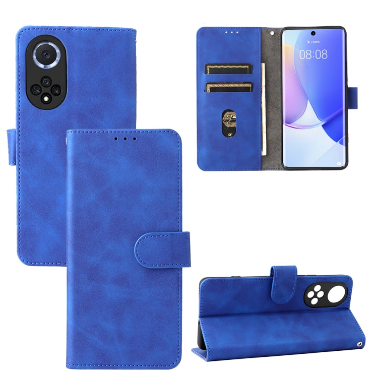 For Huawei nova 9 Skin Feel Magnetic Buckle Calf Texture PU Phone Case