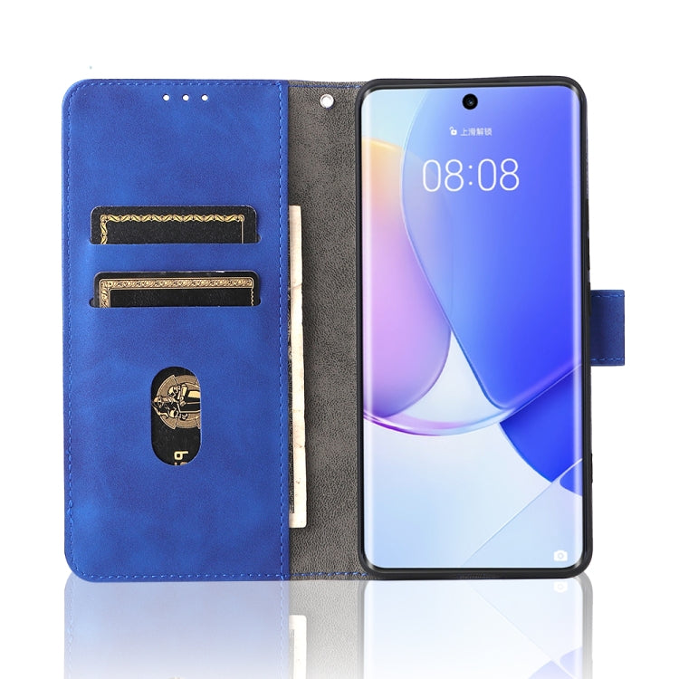 For Huawei nova 9 Skin Feel Magnetic Buckle Calf Texture PU Phone Case