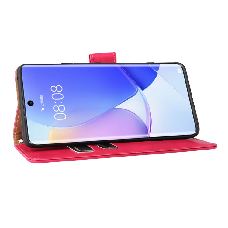 For Huawei nova 9 Skin Feel Magnetic Buckle Calf Texture PU Phone Case