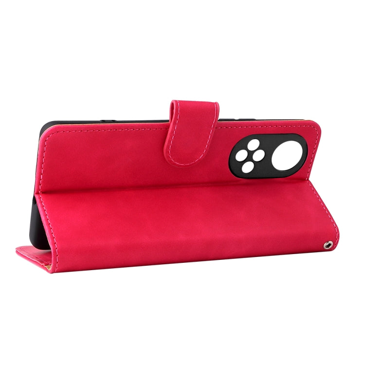 For Huawei nova 9 Skin Feel Magnetic Buckle Calf Texture PU Phone Case