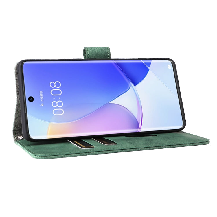 For Huawei nova 9 Skin Feel Magnetic Buckle Calf Texture PU Phone Case