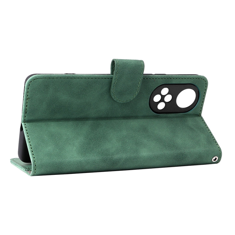 For Huawei nova 9 Skin Feel Magnetic Buckle Calf Texture PU Phone Case