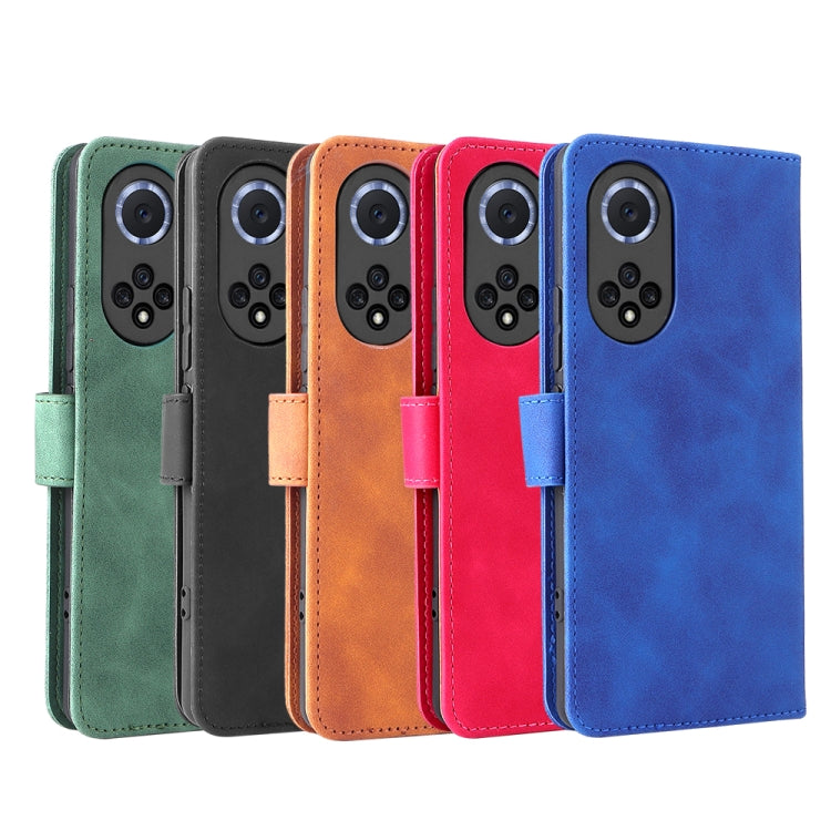 For Huawei nova 9 Skin Feel Magnetic Buckle Calf Texture PU Phone Case