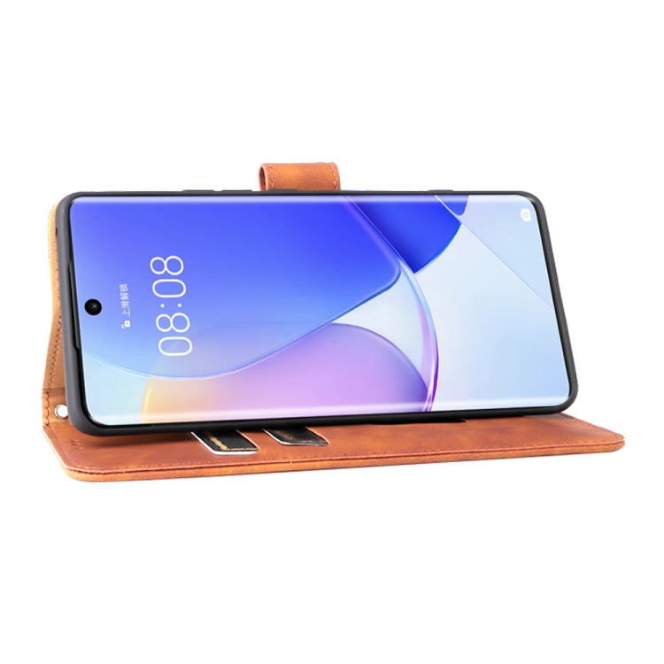 For Huawei nova 9 Skin Feel Magnetic Buckle Calf Texture PU Phone Case