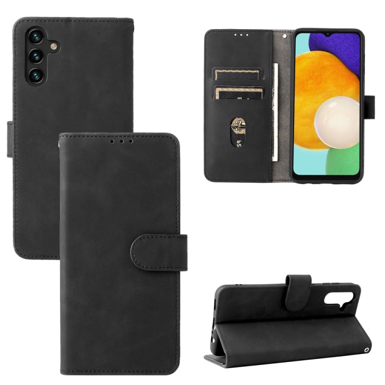 For Samsung Galaxy A13 5G Skin Feel Magnetic Buckle Calf Texture PU Phone Case