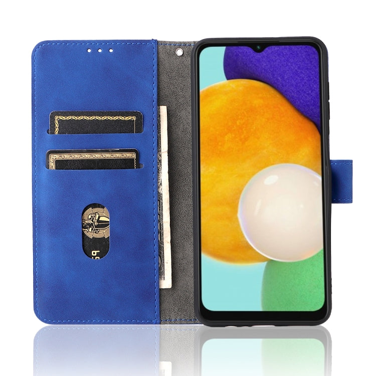 For Samsung Galaxy A13 5G Skin Feel Magnetic Buckle Calf Texture PU Phone Case