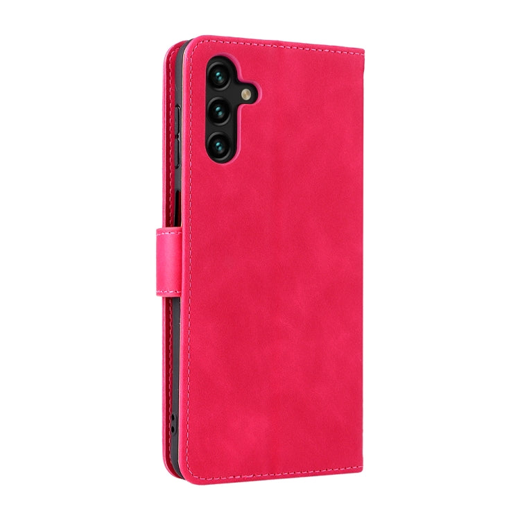 For Samsung Galaxy A13 5G Skin Feel Magnetic Buckle Calf Texture PU Phone Case