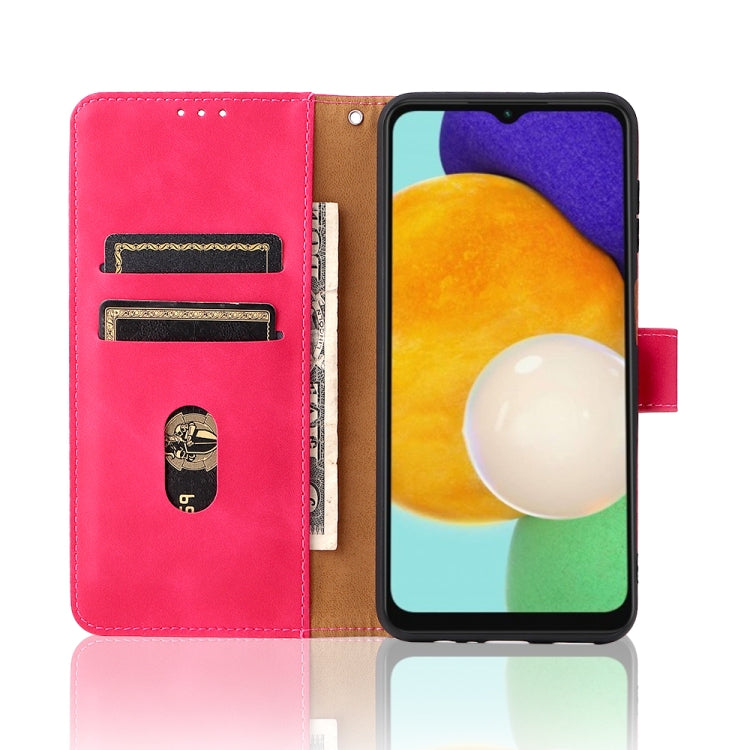 For Samsung Galaxy A13 5G Skin Feel Magnetic Buckle Calf Texture PU Phone Case