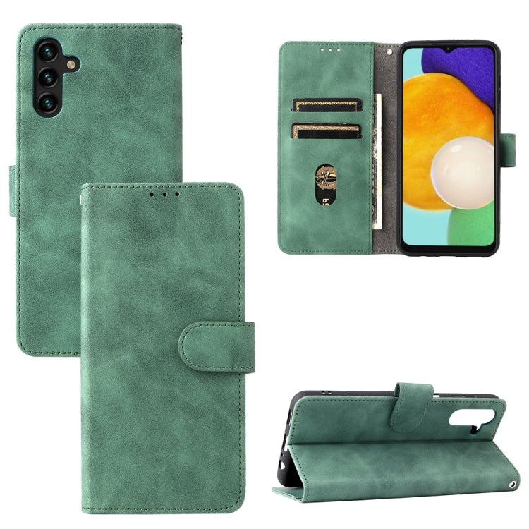 For Samsung Galaxy A13 5G Skin Feel Magnetic Buckle Calf Texture PU Phone Case