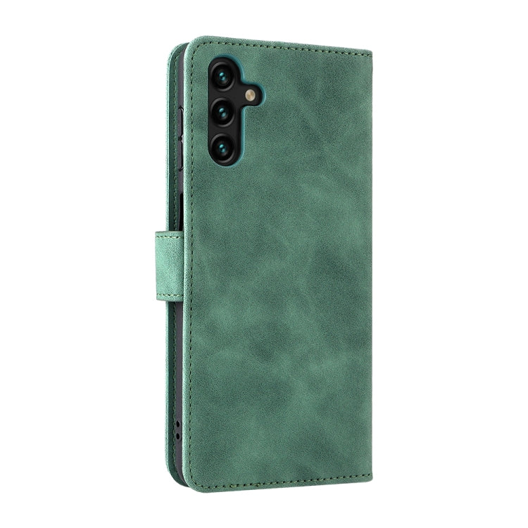 For Samsung Galaxy A13 5G Skin Feel Magnetic Buckle Calf Texture PU Phone Case