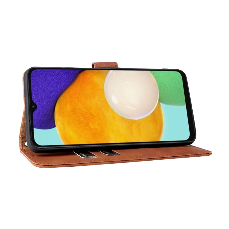 For Samsung Galaxy A13 5G Skin Feel Magnetic Buckle Calf Texture PU Phone Case