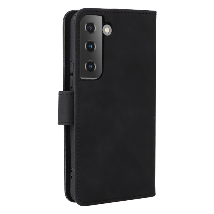 For Samsung Galaxy S22 5G Skin Feel Magnetic Buckle Calf Texture PU Phone Case