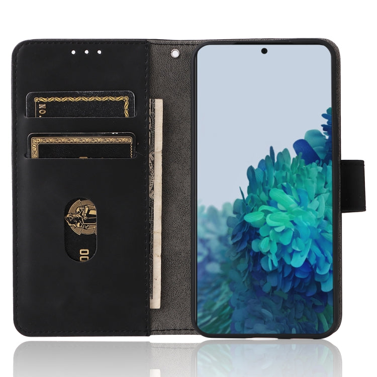 For Samsung Galaxy S22 5G Skin Feel Magnetic Buckle Calf Texture PU Phone Case