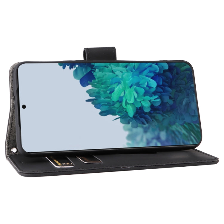 For Samsung Galaxy S22 5G Skin Feel Magnetic Buckle Calf Texture PU Phone Case