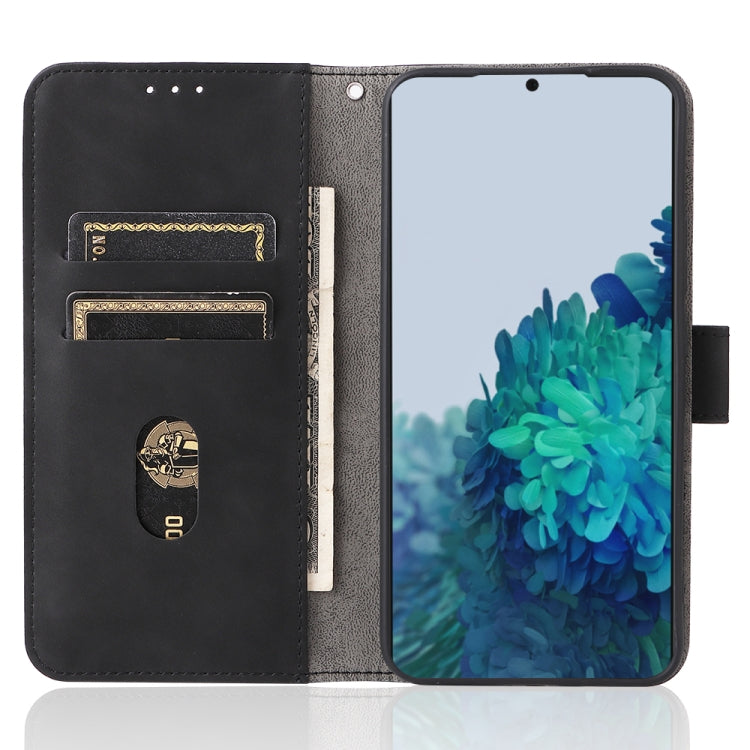 For Samsung Galaxy S22+ 5G Skin Feel Magnetic Buckle Calf Texture PU Phone Case