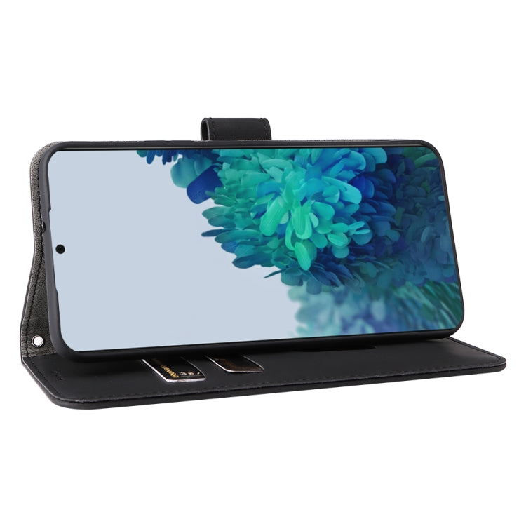 For Samsung Galaxy S22+ 5G Skin Feel Magnetic Buckle Calf Texture PU Phone Case