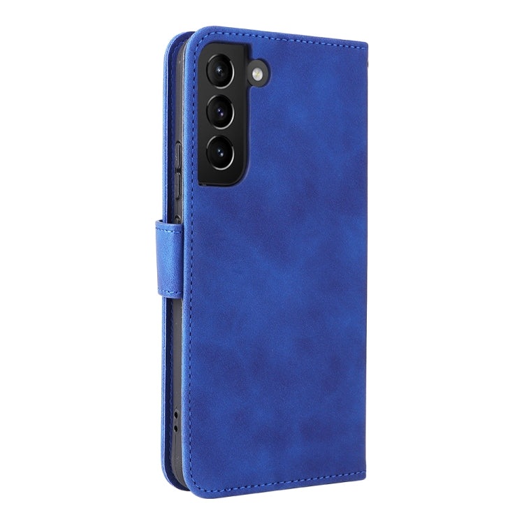 For Samsung Galaxy S22+ 5G Skin Feel Magnetic Buckle Calf Texture PU Phone Case