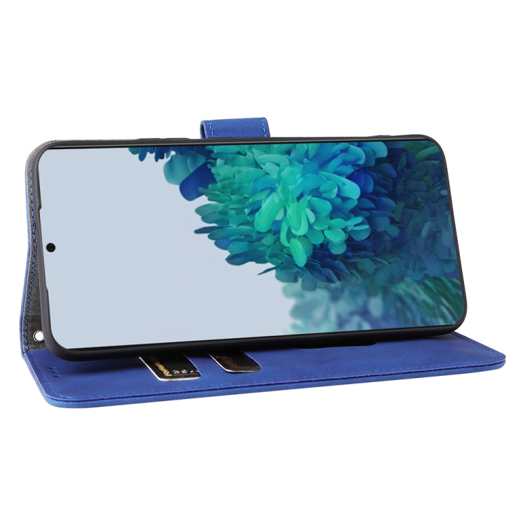 For Samsung Galaxy S22+ 5G Skin Feel Magnetic Buckle Calf Texture PU Phone Case