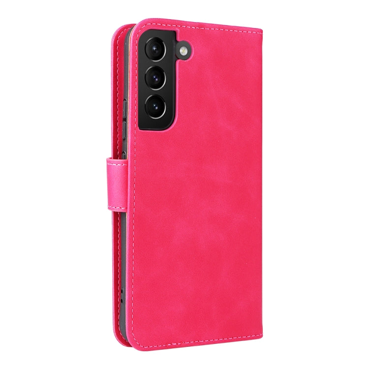 For Samsung Galaxy S22+ 5G Skin Feel Magnetic Buckle Calf Texture PU Phone Case