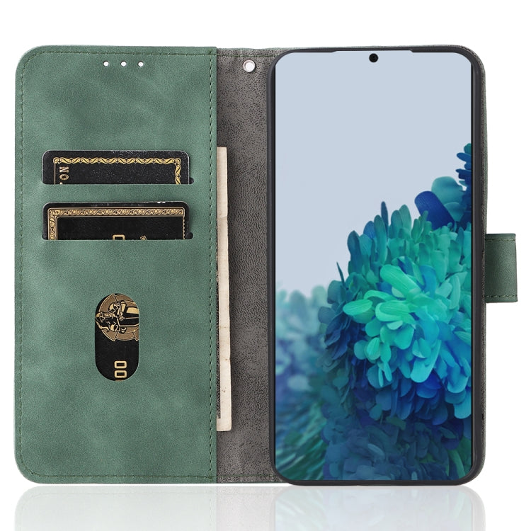 For Samsung Galaxy S22+ 5G Skin Feel Magnetic Buckle Calf Texture PU Phone Case