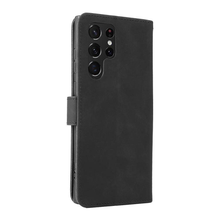 For Samsung Galaxy S22 Ultra 5G Skin Feel Magnetic Buckle Calf Texture PU Phone Case