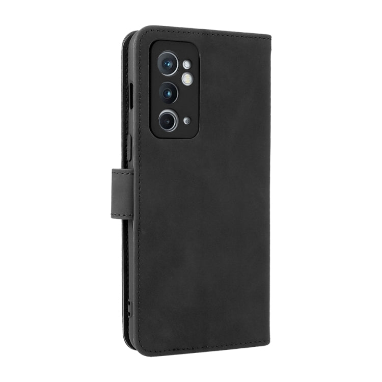 For OnePlus 9RT 5G Skin Feel Magnetic Buckle Calf Texture PU Phone Case