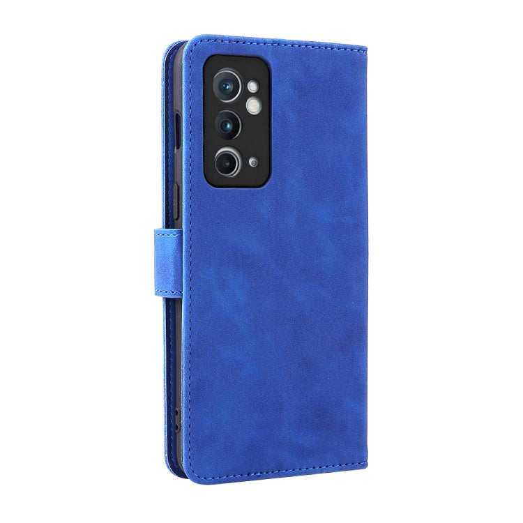 For OnePlus 9RT 5G Skin Feel Magnetic Buckle Calf Texture PU Phone Case