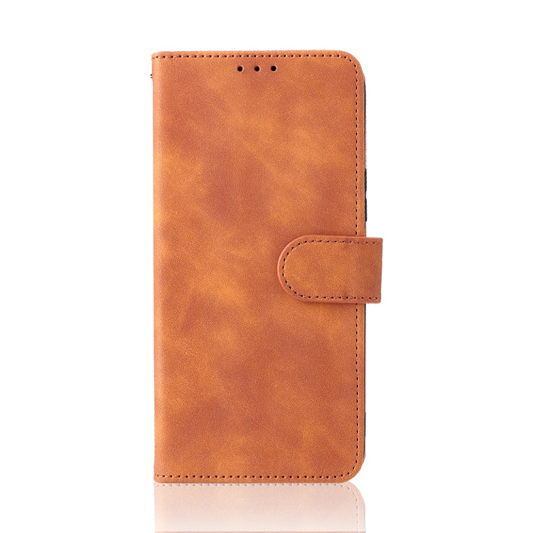 For OnePlus 9RT 5G Skin Feel Magnetic Buckle Calf Texture PU Phone Case