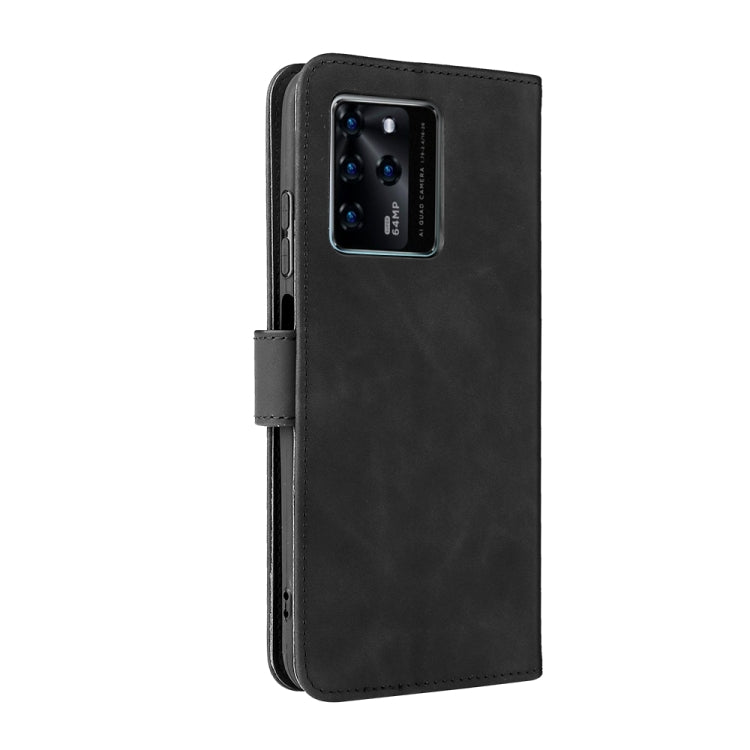 For ZTE Blade V30 Skin Feel Magnetic Buckle Calf Texture PU Phone Case