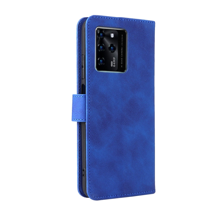For ZTE Blade V30 Skin Feel Magnetic Buckle Calf Texture PU Phone Case