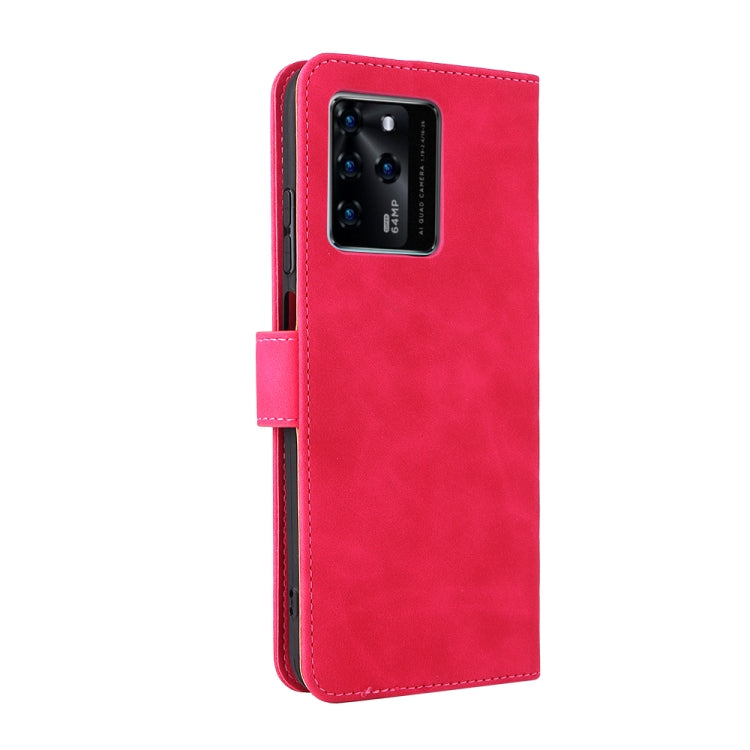 For ZTE Blade V30 Skin Feel Magnetic Buckle Calf Texture PU Phone Case