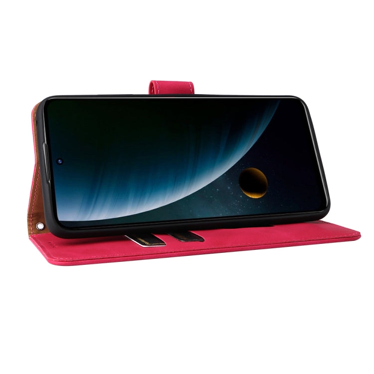 For ZTE Blade V30 Skin Feel Magnetic Buckle Calf Texture PU Phone Case