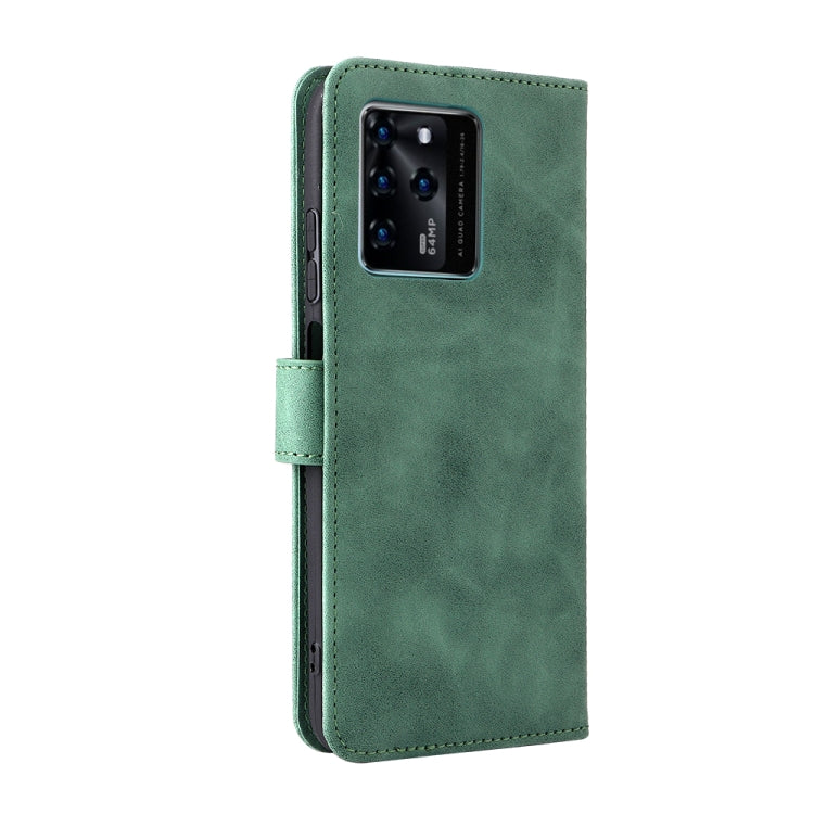 For ZTE Blade V30 Skin Feel Magnetic Buckle Calf Texture PU Phone Case