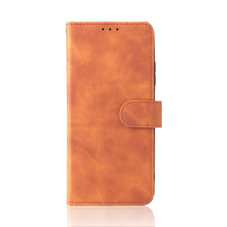 For ZTE Blade V30 Skin Feel Magnetic Buckle Calf Texture PU Phone Case