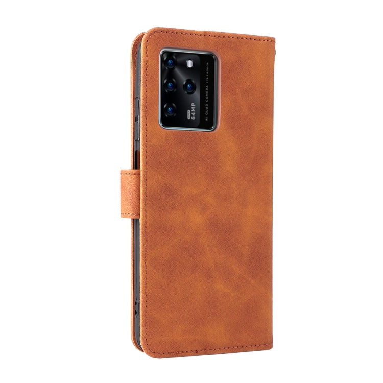 For ZTE Blade V30 Skin Feel Magnetic Buckle Calf Texture PU Phone Case