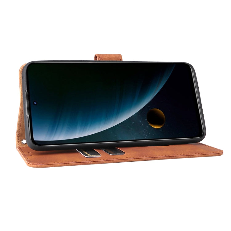 For ZTE Blade V30 Skin Feel Magnetic Buckle Calf Texture PU Phone Case