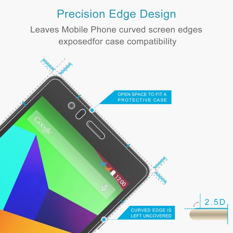 0.26mm 9H 2.5D Tempered Glass Film For BQ Aquaris E5