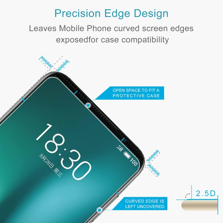 0.26mm 9H 2.5D Tempered Glass Film For Meizu 16s Pro