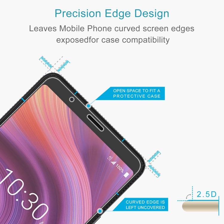 10 PCS 0.26mm 9H 2.5D Tempered Glass Film For Alcatel 3v 2019