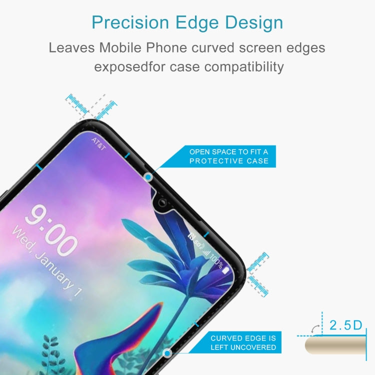10 PCS 0.26mm 9H 2.5D Tempered Glass Film For LG G8X ThinQ