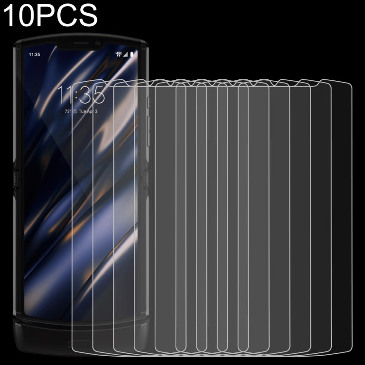 10 PCS 0.26mm 9H 2.5D Tempered Glass Film For Motorola Razr 2019