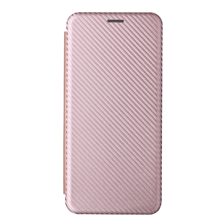 For ZTE Blade V30 Carbon Fiber Texture Horizontal Flip PU Phone Case