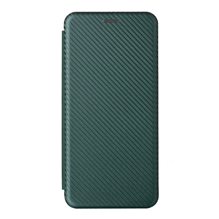 For ZTE Blade V30 Carbon Fiber Texture Horizontal Flip PU Phone Case
