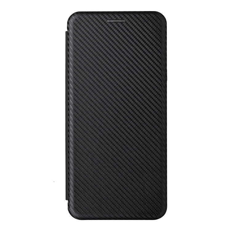 For ZTE Blade V30 Carbon Fiber Texture Horizontal Flip PU Phone Case