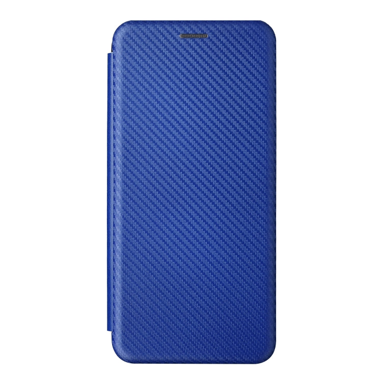 For ZTE Blade V30 Carbon Fiber Texture Horizontal Flip PU Phone Case