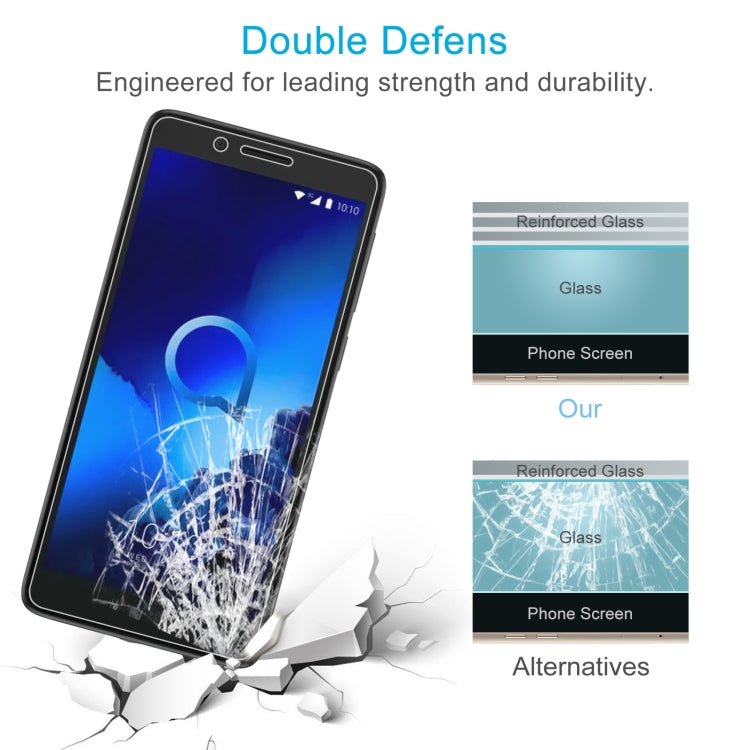50 PCS 0.26mm 9H 2.5D Tempered Glass Film For Alcatel 1C 2019
