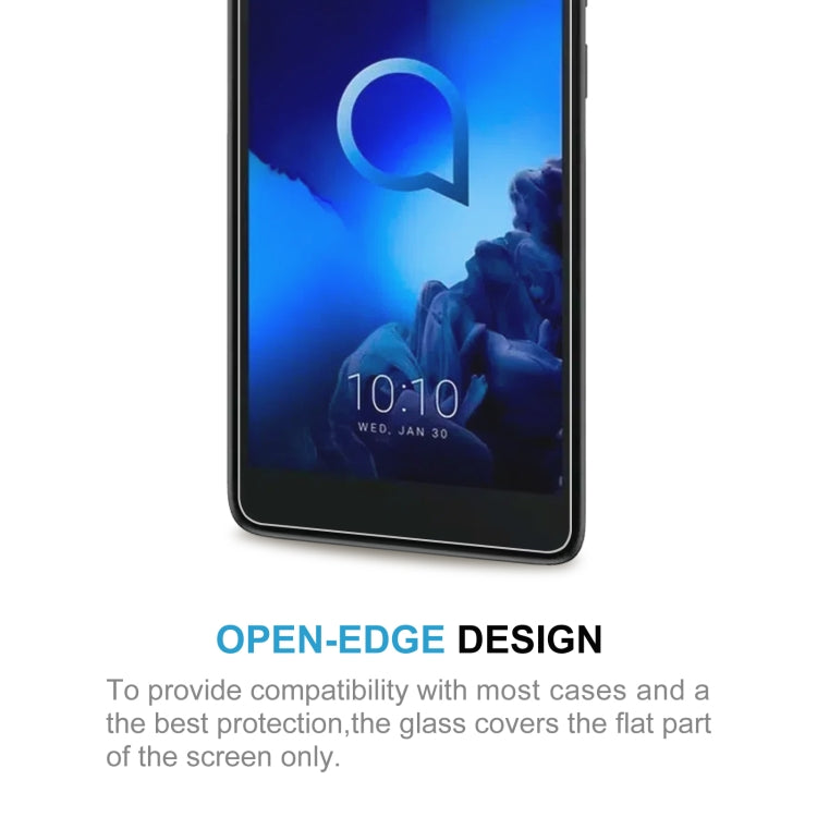 50 PCS 0.26mm 9H 2.5D Tempered Glass Film For Alcatel 1C 2019